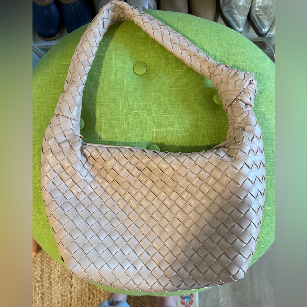 Target Woven Beige Hobo Bag